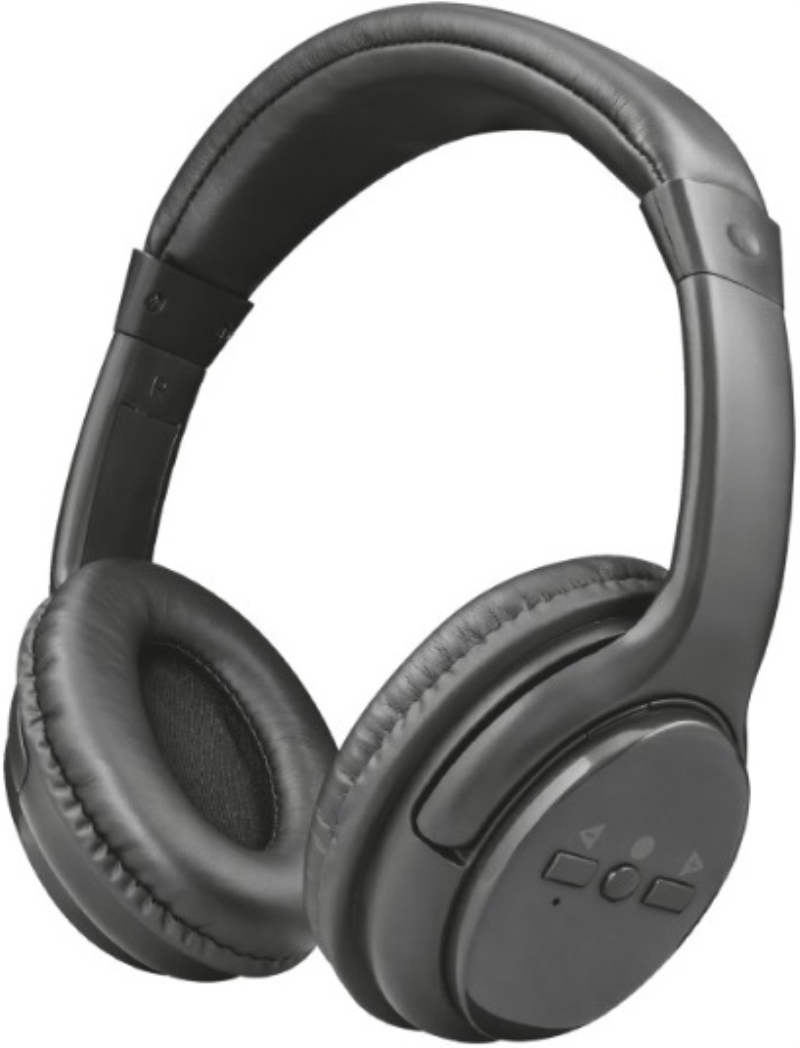 TRUST CUFFIA TRUST UR BLUETOOTH ZIVA HEADPHONE BLACK